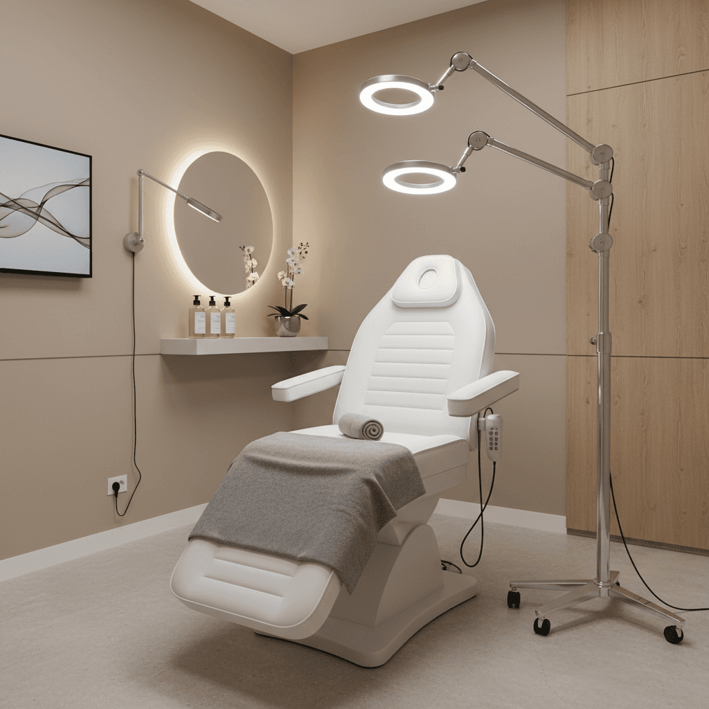 Salon treatment station and setup